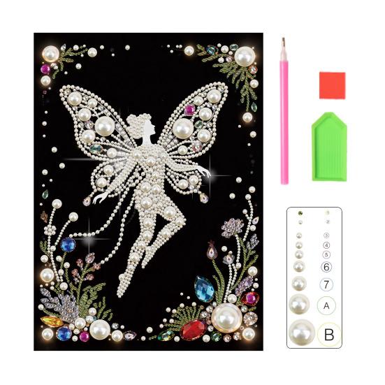 DIY Parel Schilderen Kit 3D Kunstparel Ambacht Bloemen Fee Balerina Ontwerpen Muurkunst Ambachtskit voor Volwassenen Huis Woonkamer Slaapkamer Decoratie