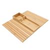 Sofa Arm Tray Anti Slip Foldable Wood Couch Armrest Table for Phone Tablet Cup Remote Control Snacks