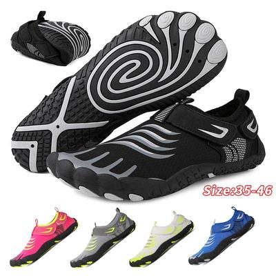 Scarpe da acqua unisex a piedi nudi Uomo Five Fingers Aqua Scarpe da donna Drenaggio Sport da spiaggia Sandali da nuoto Quick Dry Diving Escursionismo Scarpe da ginnastica per bambini Scarpe da fitness