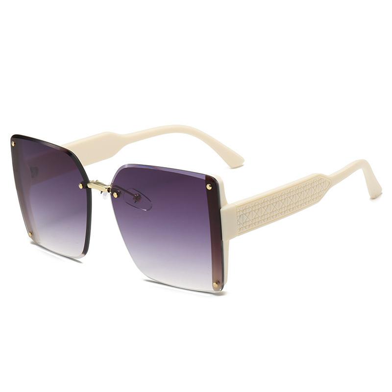 New large-frame square polygonal sunglasses UV-proof sunglasses that women's simple fashion trimming