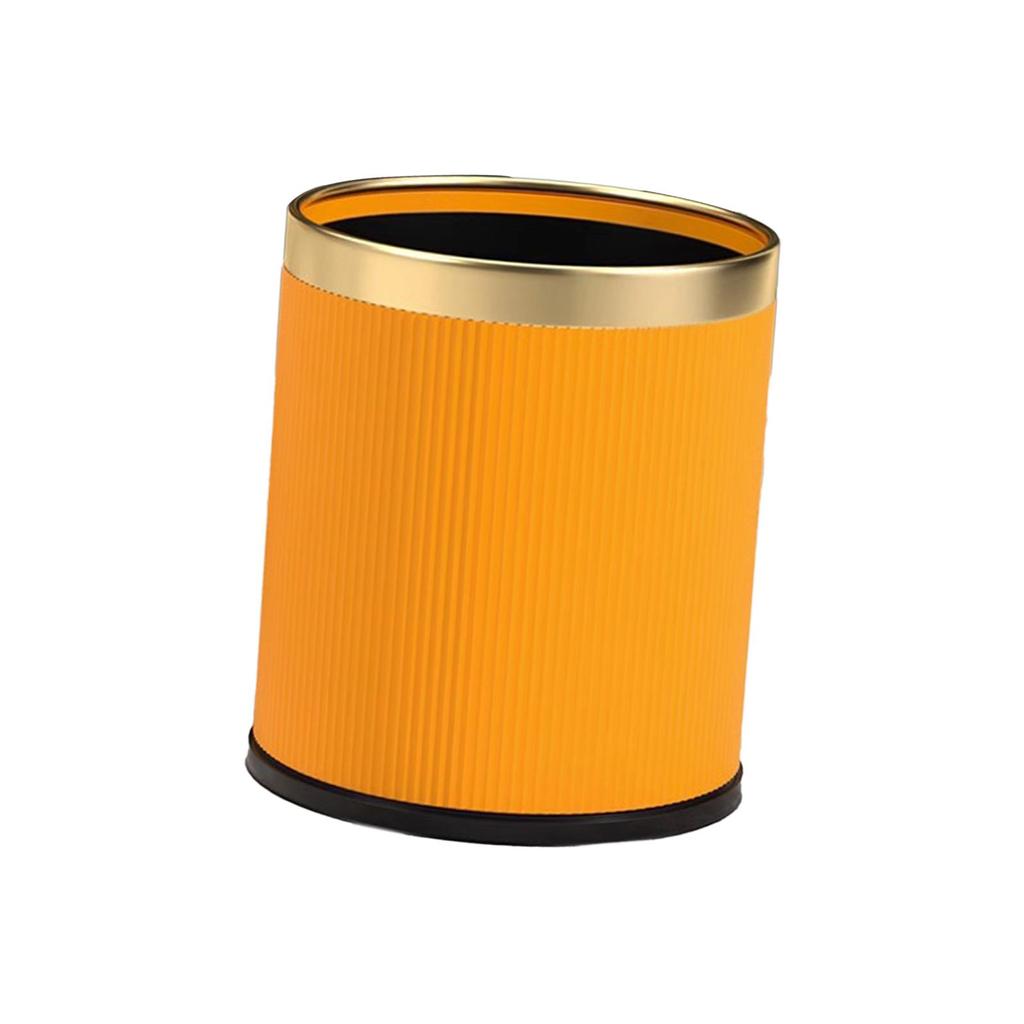 Open Top Trash Can Waste Can Wastebasket Rustic Garbage Can Kitchen Trash Bin for Hotel Guestroom Study Room Home