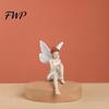 Flower Fairy Figurine Ornament Ornaments, Beautiful And Fine Carving Figurines, Home Decoration Accent Resin Sculpture for Patio Balcony Garden