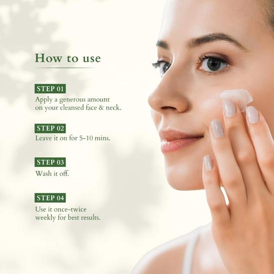 Lotus Organics+ Brightening De-Tan Face Pack | For Soft, Glowing & Radiant Skin 100G
