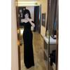 Stylish One-word Shoulder Dress Women's Clothing Summer Socialite Temperament Tube Top Hip Wrap Evening Dress