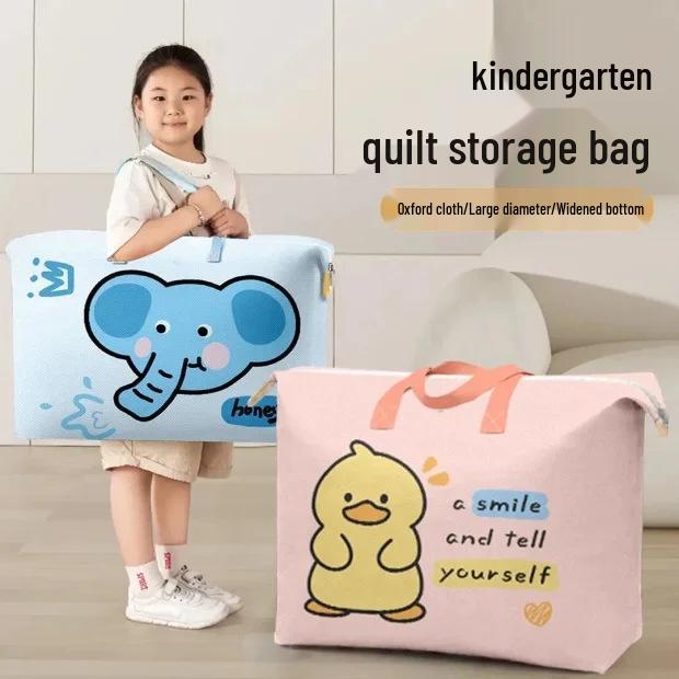 Large Capacity Quilt Storage Bag for Kids' Clothes and Bedding
