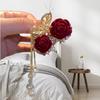 Starry Sky Red Rose Cherry Tassel Claw Clip - New Year Hair Accessory