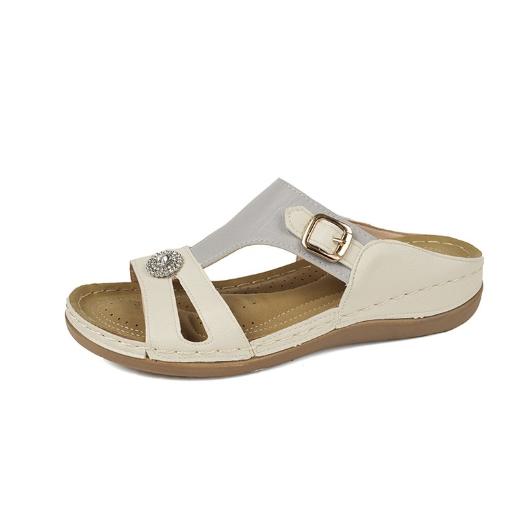 Fashion Summer Women's Wedges Slippers New Retro Open Toe Arch Support Orthopedic Platform Women's Sandals Outdoor Casual Beach Shoes