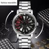 New Fashion Trend Hollow Quartz Watch Steel Band Men's Personalized Creative Watch