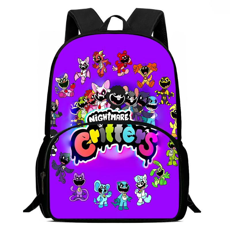 Lachende Crittersnig Htmare Peripherie Anime Rucksack Herren- Und Damen-Schultaschen