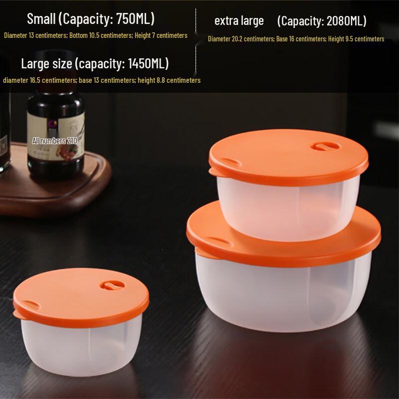 DM Round Microwave Food Storage Container Set