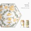 Modischer Sommer UV Mini Schirm für Damen Floral Tragbar Winddicht Taschenformat Faltbarer Sonnenschirm 6-fach Manuell Regenschirm
