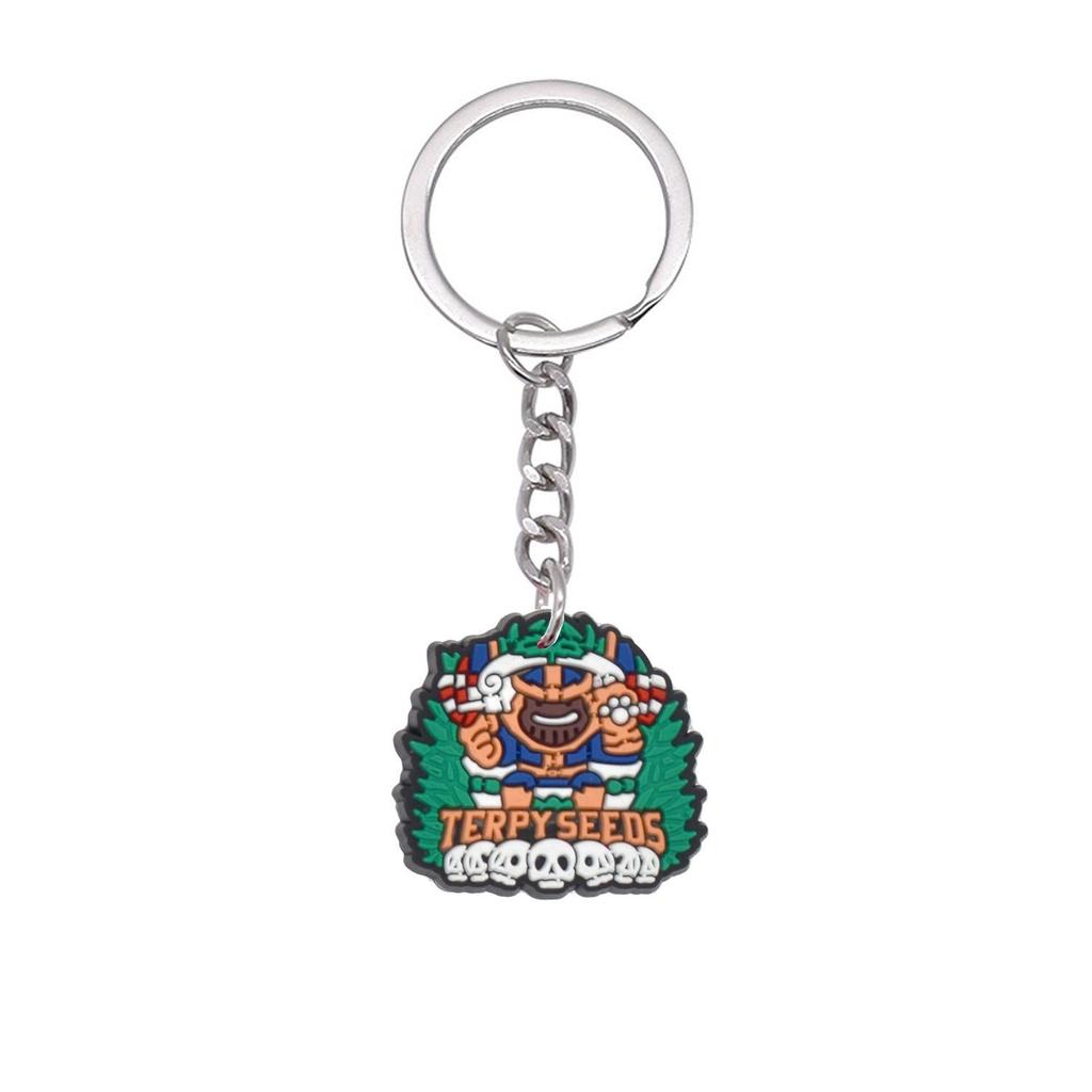 Q Version of Creative Modeling Silver Cartoon Keychain Cute Cartoon Removable Decoration