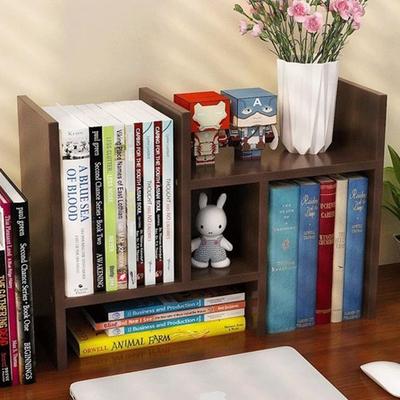 Desk Tabletop Expandable Book Wooden Desk Tabletop Desk High Load Easy To Picture Book Storage Shelf, Bookshelf, Shelf, Customizable, Rack, Storage,