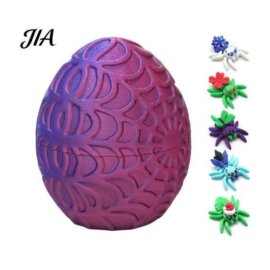 Modern Interior Sculptures 3D Printed Spider Figurine, Articulated Fidget Toy, Movable Joints Small Figurine for Balcony Animal Creative Desktop