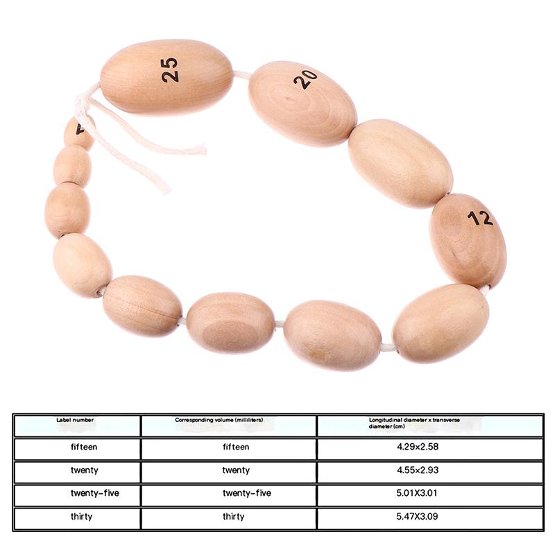12 Çeşit Boyut Ahşap Orkidometre Testis Hacim Ölçer Testis Hacim Ölçümü Testis Boyutu Ölçümü İçin Erkek Tanner Evresi