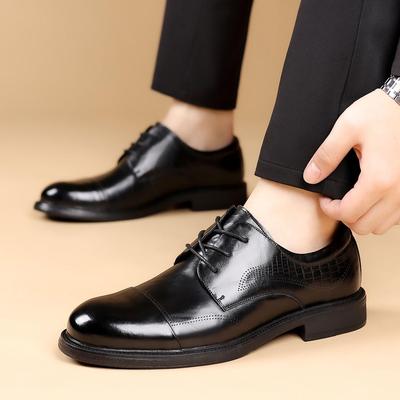 Chaussures Formelles en Cuir Véritable pour Homme - Style Britannique Rétro, Confortables pour les Déplacements Professionnels
