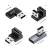 90 Degree Right Up Down Angled USB3.0 Male to Female Extension Adapter for PC