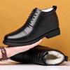 Winter new fashion simple cotton shoes men's high-top versatile warm comfortable piled thickened casual snow boots