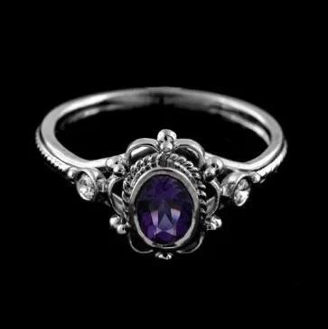 Neuer Verlobungsring Rubin Thai-Kupfer Edelsteinringe für Frauen Jubiläum Hochzeit & Party Geschenke 8 black