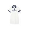 New MLB Short Sleeved Dress Women's Ivory White 3FOPV0143-50IVS