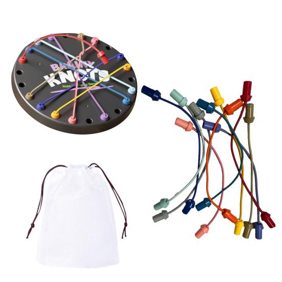 

1/2/3 комплекта Brainy Knots Игра для распутывания веревок Логическое мышление Вызов на настольную игру с витой веревкой Для детей и взрослых Обучающая игрушка для распутывания эластичной веревки 1 Set