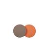 Coaster Set of 2 Shrink Leather X Top Quality European Genuine Present BonaventuraReversible (Round) [Etoupe Orange] Tableware, Leather, Leather,