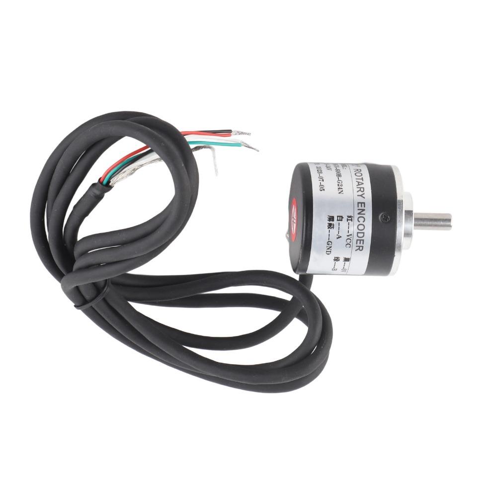 Encoder Rotativo Incrementale DC 5-24V Trasduttore Rotativo Ottico Misura della Velocità di Rotazione