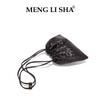 Premium sense single shoulder armpit woven pleated cloud bag women commuter versatile hand carry crossbody drawstring garbage bag