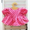 Cushu Cush UniBear Dark Pink Polka Dot Puff Sleeve Dress with Size Small Costume, Ribbon,