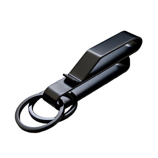Belt Key Clip Keychain Clip Rustproof Corrosion Resistant Lightweight Reusable Tactical Belt Key Holder with Key Rings