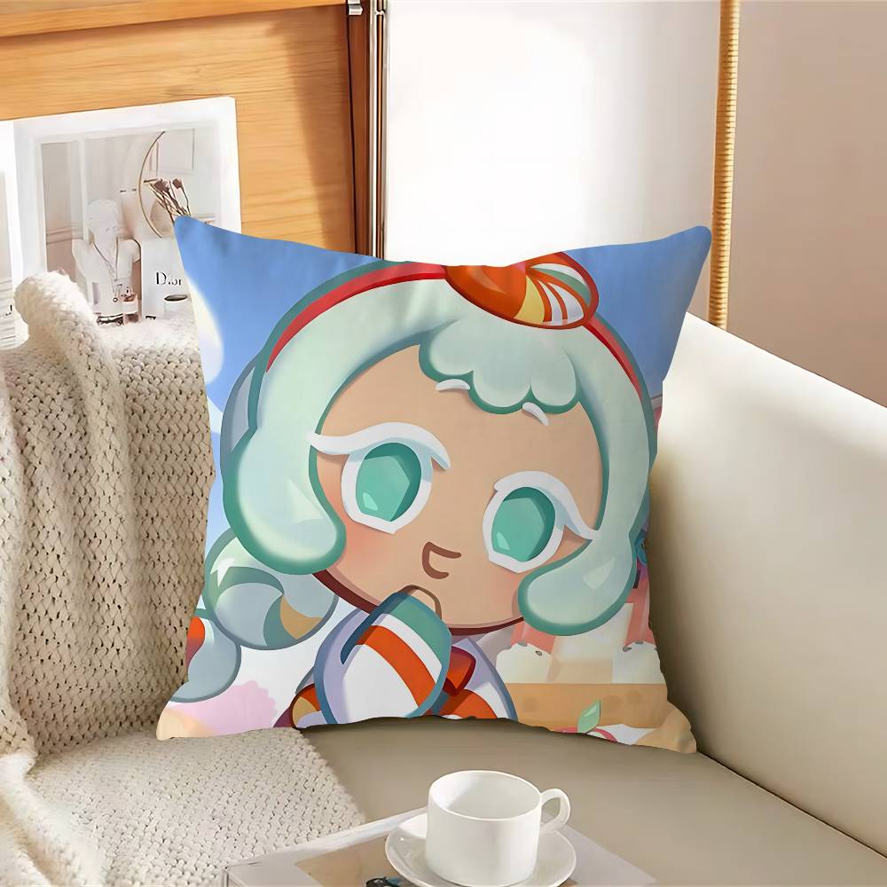 Cookie R-Run KingdomS Pillow Case Removable Washable Cushion Cover – All-Season Soft Linen