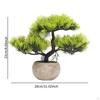 Elegant Horse Bonsai Clock Statue Decorative Tabletop Figurine Greenery Collection Faux Plant Animal