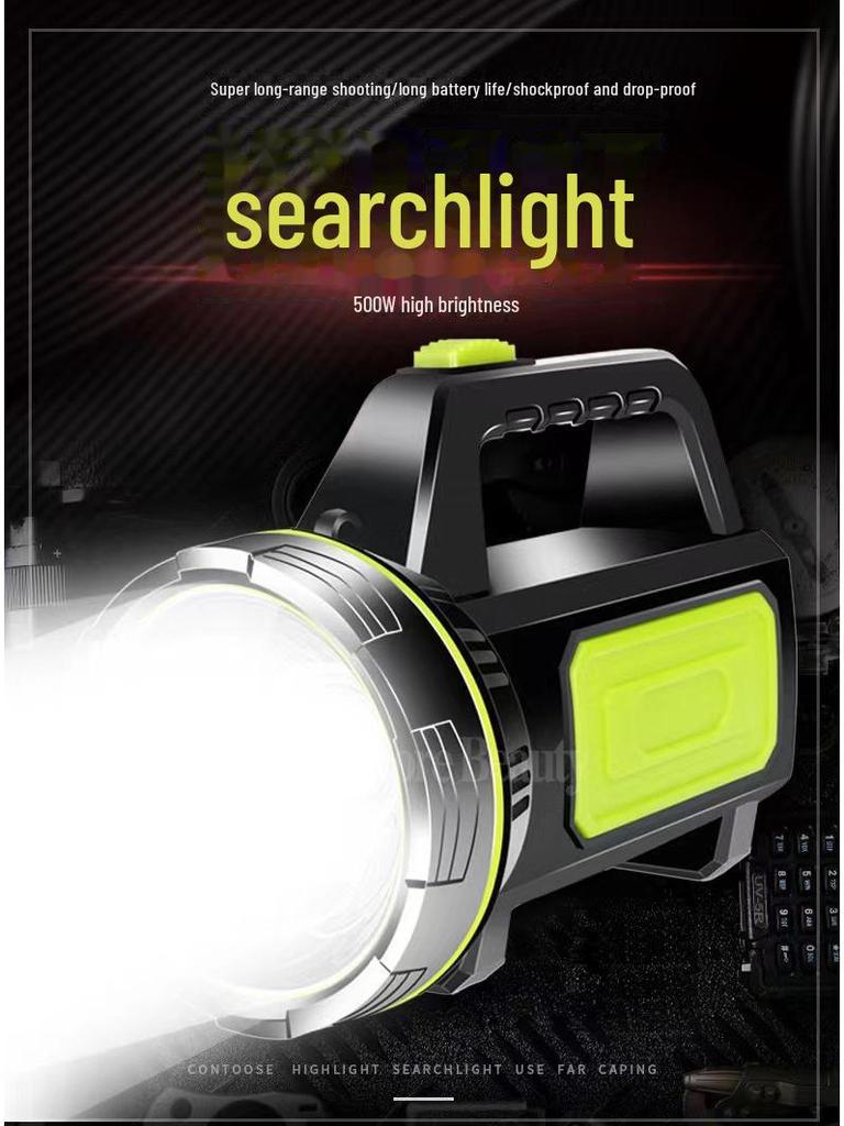 Rechargeable Multi-Function Strong Light Portable Flashlight for Outdoor & Home Use