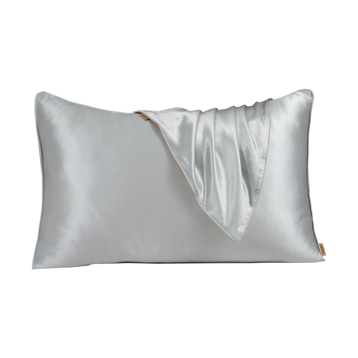 

SAPHREAS Silk Pillowcase, 100% Silk, 43 x 63 cm Envelope Style, Silk Pillowcase, Reduces Friction, Beautiful Skin, Beautiful Hair, Good Sleep,