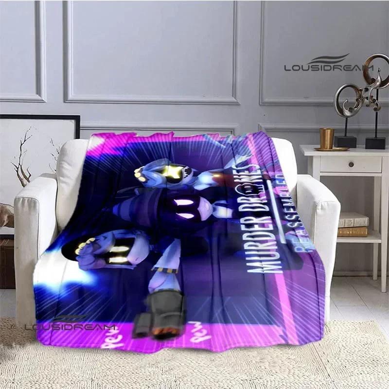 Murder-Drones Cartoon Printed blanket Flannel Warm blankets Soft and comfortable blanket bed linings cubre cama Birthday Gift