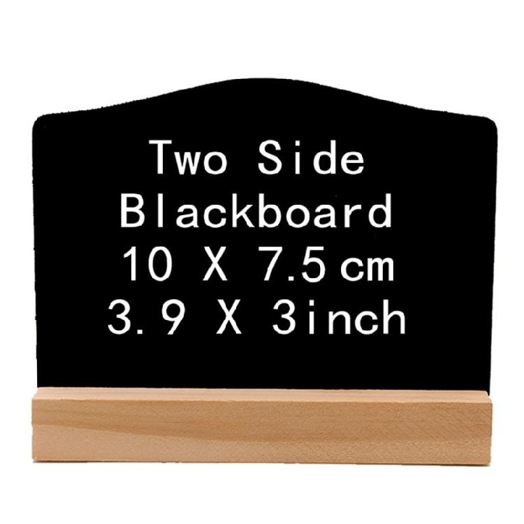 10Pcs Double Sided Blackboard Signs Small Tabletop Chalkboard Signs with Wood Stand Buffet Food Label Signs for Wedding
