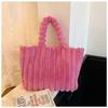 Large Plush Tanghulu Tote - Cute, Fashionable, Single-Shoulder Handbag for Autumn/Winter