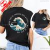 Religious Shirt When You Go Through Deep Waters I Will Be With You Christian  Loose Roundneck Tshirt Bible Verse Faith Tops