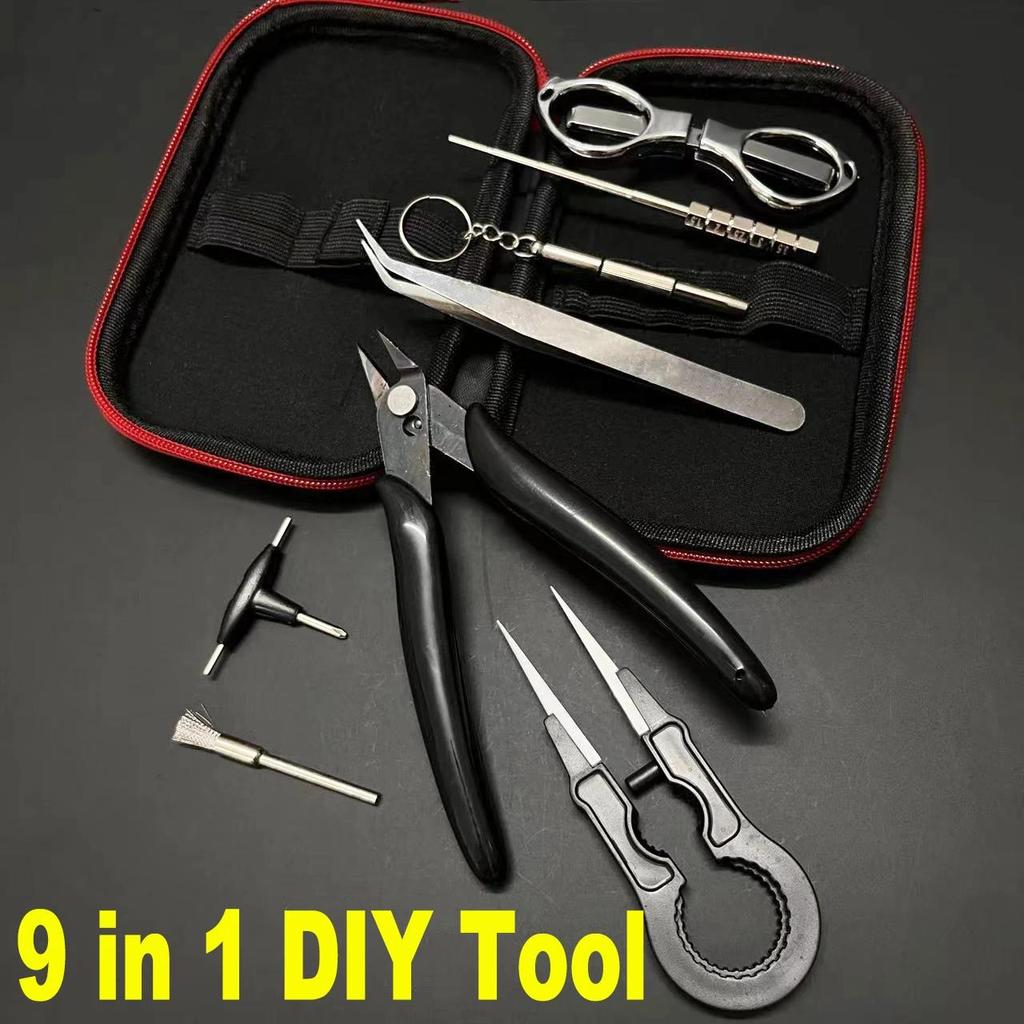 Sady pro umění, DIY sada nářadí, keramická pinzeta, kleště, drátěný pás, přípravek pro cívky, kartáč, šroubový pohon, topný drát, cívky, příslušenství