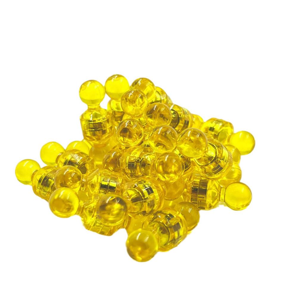 Clear Small Magnetic Push Pins for Refrigerator and Whiteboard.