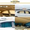 Blackout Car Sunshade Curtains for Privacy and Sun Protection, Up and Down Track Partition