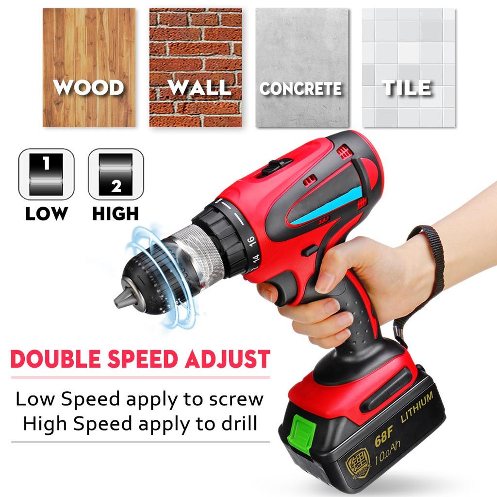 54N.m Electric Impact Wrench Socket Wrench Hand Drill Hammer Tool LED Working Light Brushless Cordless 202*240mm