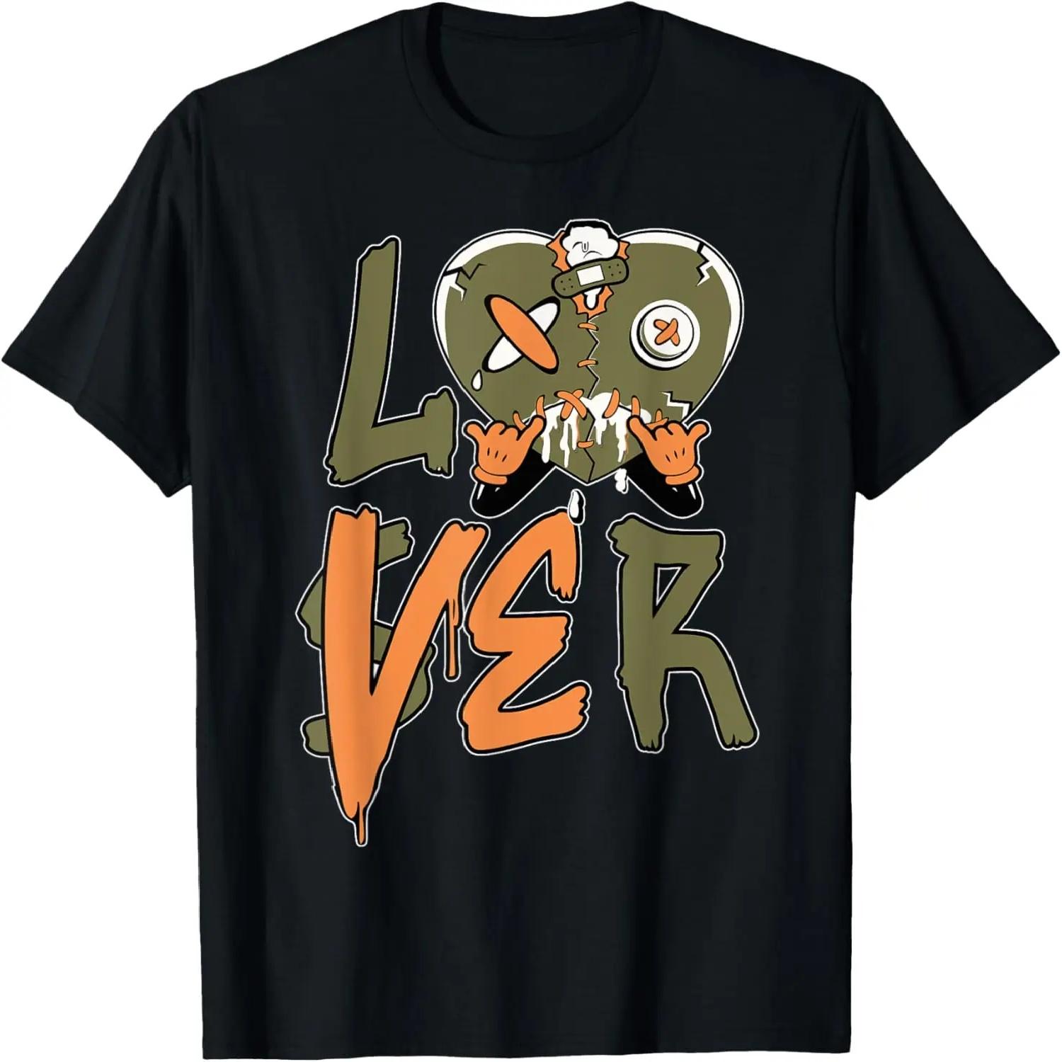 Loser Lover Drip Сердце Оливково-зеленый 5s Комплект Для Мужчин Женщин Футболка S чёрный
