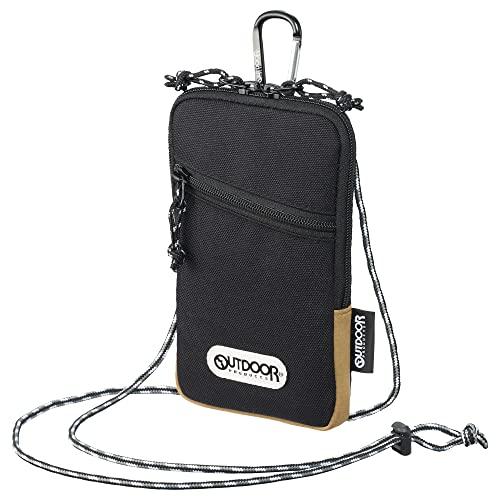 

Hakuba Smartphone Case, OUTDOOR PRODUCTS Smartphone Pouch 05, Black, Compatible with iPhone 17 Pro Max, Galaxy S25 Ultra, and Z Fold 7, Large Smartpho