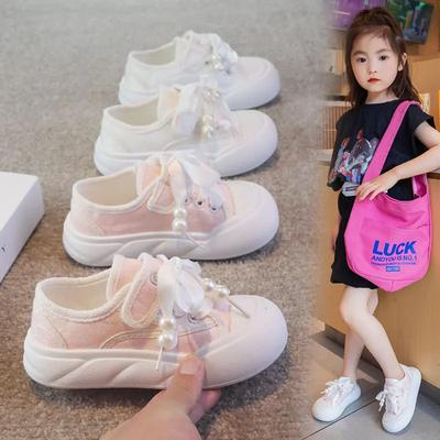 2024 Frühling Herbst Kinderschuhe Rutschfest Kinder Leinenschuh Weiche Sohle Trendige Mädchenschuhe Atmungsaktive Damen Sneaker Tenis De Mujer