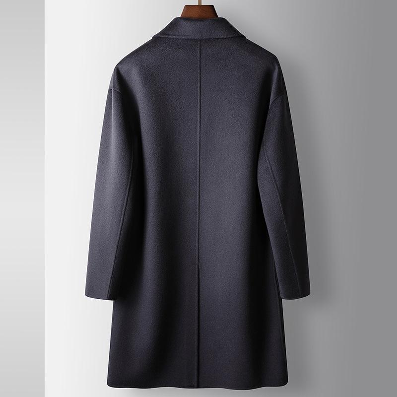 Herbst und Winter 100% Wolle Trenchcoat Jugend Business Doppelseitige warme lässige Nicht-Kaschmir-Jacke