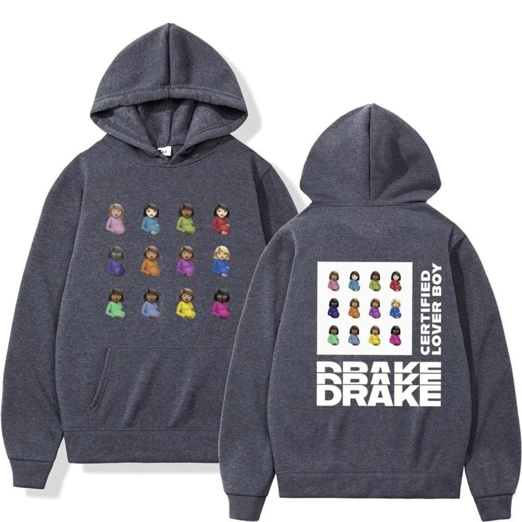 Fall/Winter  Men Casual Hoodie Album Art Print Cozy Pullover Sweatshirt Loose Fit Long Sleeve Drawstring Hood Oversize Unseix
