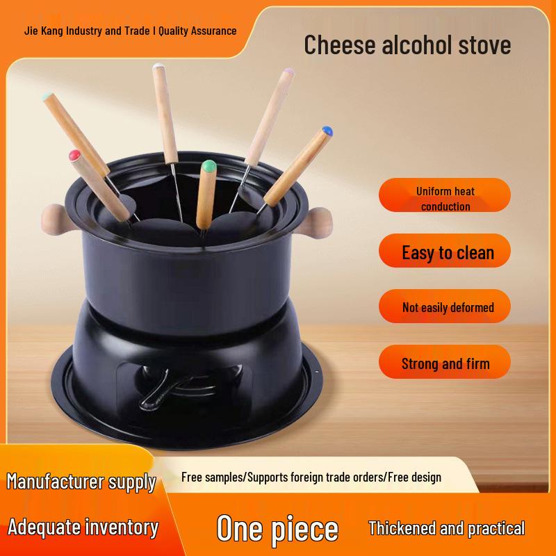 

Alcohol-Fueled Cheese Chocolate Hot Pot Stove for Home & Commercial Use 16 cm красный
