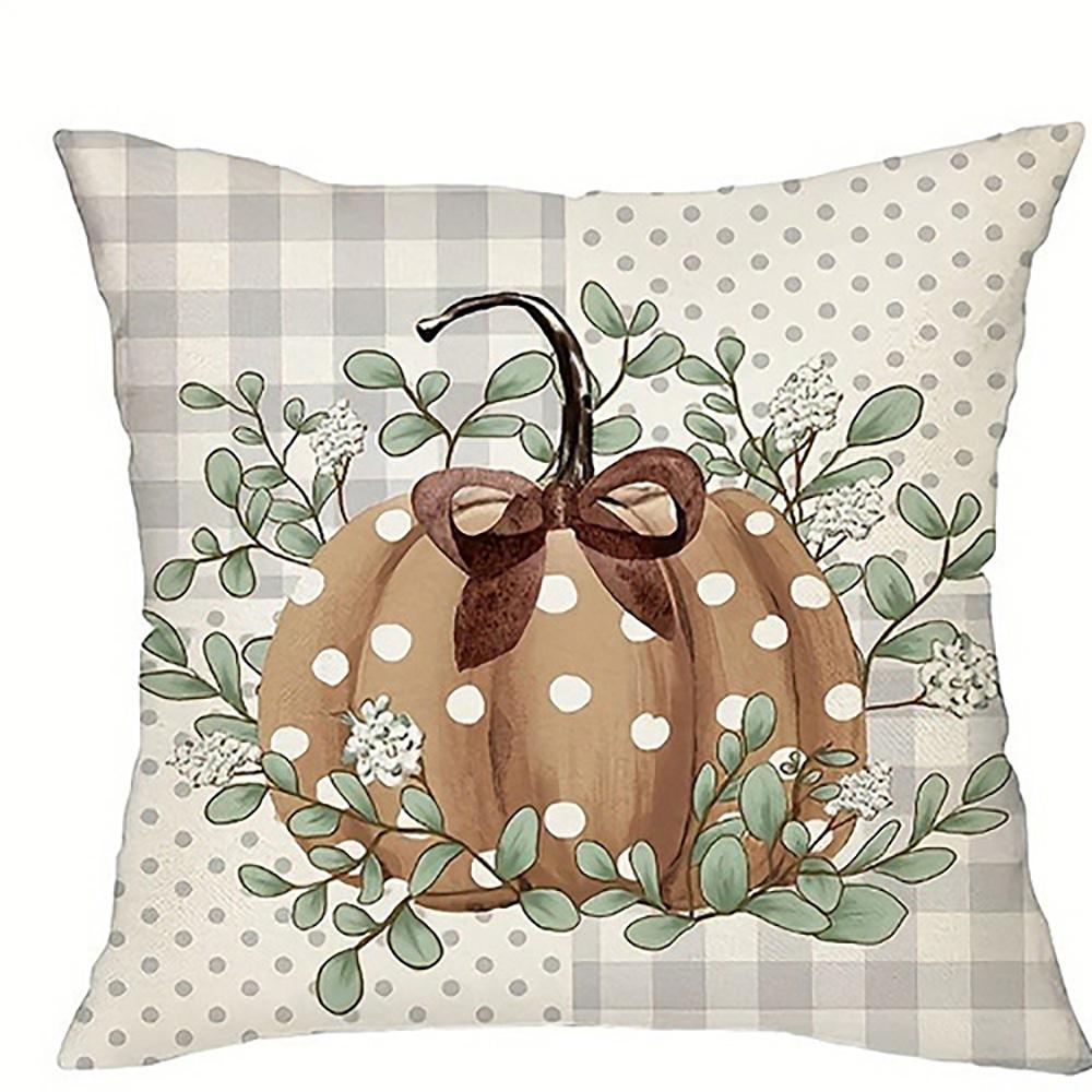 Hello Pumpkin Patterned PillowcaseSuitable for Sofa Car Bedroom Decorative Cushion Cover Pillow Cover