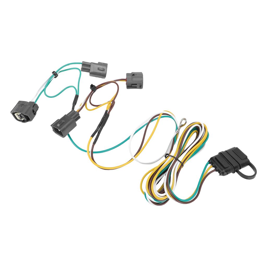 4 Pin Trailer Wiring Harness 55363 Vehicle Side 4 Way Towing Hitch Wiring Replacement for Wrangler TJ 1998 2006